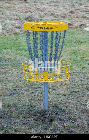 Ziel-Korb für Frisbee-golf Stockfoto