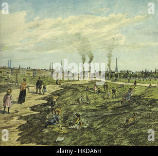 Ein Gemälde aus dem frühen 20. Jahrhundert mit dem Titel „Schmelz1910b“ mit kräftigen Pinselarbeiten und ausdrucksstarken Farben, die typisch für die sich entwickelnden Kunstbewegungen dieser Zeit sind. In dieser Arbeit werden frühmoderne Techniken vorgestellt. Stockfoto