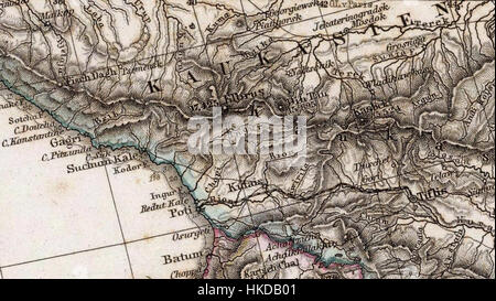 Diese Karte von Adolf Stieler aus dem Jahr 1875 mit dem Titel „das Mittellandische Meer und Nord Afrika“ zeigt das Mittelmeer und Nordafrika. Die Karte ist eine detaillierte Darstellung der Region und zeigt die geographischen Besonderheiten des Gebiets während des späten 19. Jahrhunderts. Stockfoto