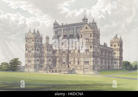 Wollaton Hall von Morriss Sitze Adligen und Kollegen (1880) Stockfoto