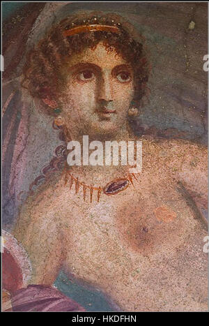 Aphrodite Anadyomene aus Pompeji Gesicht Stockfoto