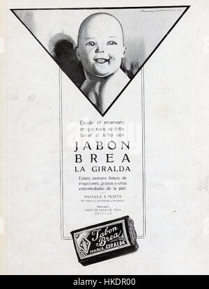 „La Giralda“ in Brea ist ein Gemälde, das den ikonischen Glockenturm der Kathedrale von Sevilla in Spanien zeigt, der für sein einzigartiges Design und seine historische Bedeutung bekannt ist. Das Kunstwerk spiegelt die Schönheit und architektonische Details dieses Meisterwerks der Renaissance wider, ein Symbol für Sevillas reiche Kulturgeschichte. Stockfoto