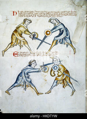 Diese Manuskriptseite, Frau I33 fol 20v, ist ein historischer Text aus einer mittelalterlichen Manuskript, der Kalligraphie und Beleuchtung für ihre Zeit zeigt. Es spiegelt die komplizierte Kunst des mittelalterlichen Buchmachens wider. Stockfoto