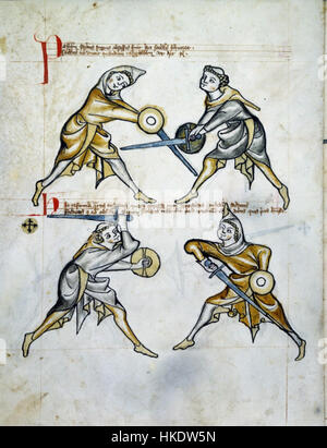 Die „ms I33 fol 26v“ ist eine mittelalterliche Manuskriptseite, die wahrscheinlich aus dem 14. Jahrhundert stammt und komplexe Manuskriptkunst zeigt. Die Seite enthält detaillierte Illuminationen und Schriften, die das hohe Können mittelalterlicher Schriftgelehrter und Künstler in ihrer hingebungsvollen Arbeit widerspiegeln. Sein historischer und künstlerischer Wert macht es zu einem bedeutenden Stück mittelalterlichen Erbes. Stockfoto