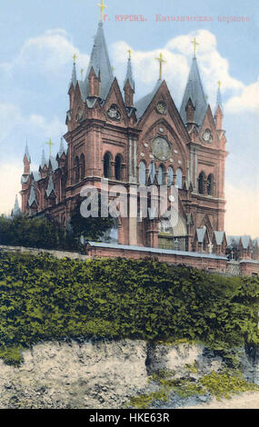 Kursk katholische Kirche am Anfang des XX. Jahrhunderts (Farb-Ansichtskarte) Stockfoto