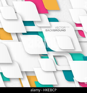 Geometrische Linien abstrakt Hintergrund mit Quadraten Raute Formen. Vektor-Illustration-eps10. Stockfoto