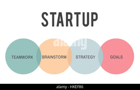 Starten Sie Business Unternehmer-Konzept Stockfoto