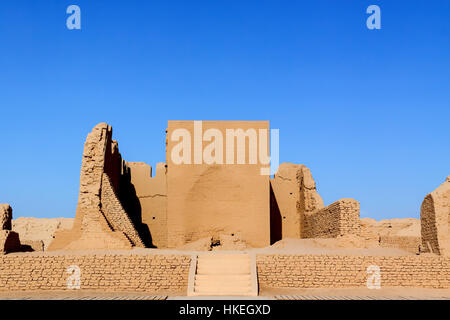 Ruinen von Gaochang eine alte Oase, Xinjiang Autonome Region, China. Stockfoto