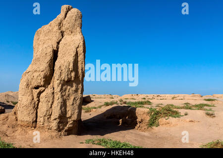 Ruinen von Gaochang eine alte Oase, Xinjiang Autonome Region, China. Stockfoto