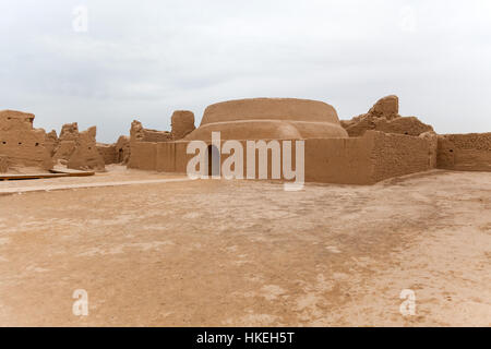 Ruinen von Gaochang eine alte Oase. Xinjiang Autonome Region, China. Stockfoto