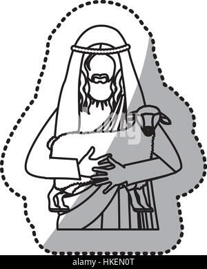 Jesus Christus Christentum Symbol Vektor Illustration Grafik-Design Stock Vektor