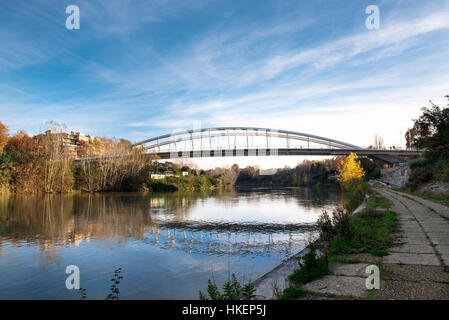 Rom (Italien) - entlang der Tiber und Ponte della Musica Stockfoto