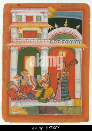 Vilaval Ragini, Seite aus einer verteilten Ragamala Serie ca 1680 Metmuseum Stockfoto