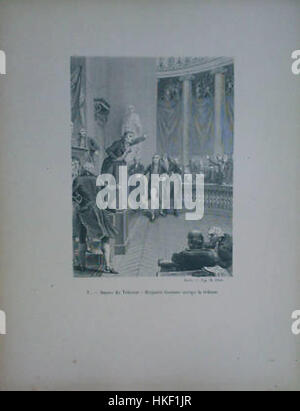 Ein historisches Gemälde, das Benjamin Constant im Tribunat von 1800 darstellt. Das Kunstwerk veranschaulicht seine Rolle in der Zeit der Französischen Revolution und fängt die politische Atmosphäre der Zeit ein. Bekannt für seine Beteiligung an der napoleonischen Ära, unterstreicht dieses Stück seinen Einfluss und seine Beteiligung an der Regierung. Stockfoto