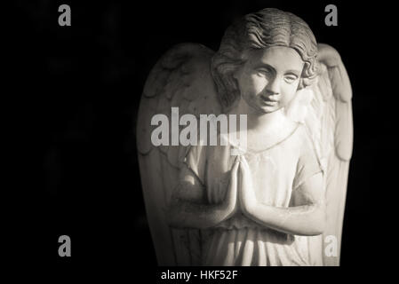 Schutzengel - schwarz / weiß Foto Stockfoto