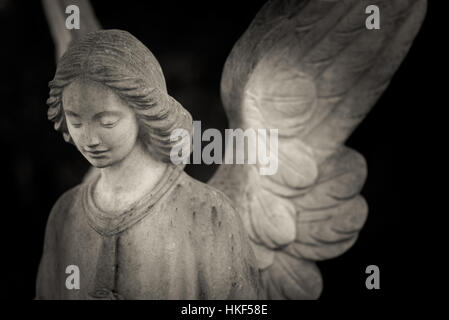 Schutzengel - schwarz / weiß Foto Stockfoto