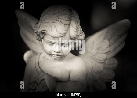 Schutzengel - schwarz / weiß Foto Stockfoto