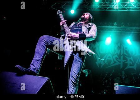 Trezzo Sull'adda, Italien. 26. Januar 2017. Crossover-Thrash-Band Municipal Waste in Italien tritt: Mairo Cinquetti/Pacific Press/Alamy Live News Stockfoto