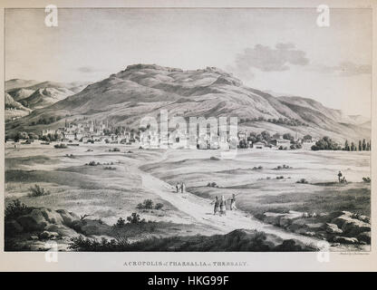 Akropolis von Pharsalus in Thessalien Dodwell Edward 1834 Stockfoto