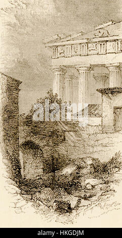 Der Parthenon von Ostende aus einer Skizze von CR Cockerell, RA Wordsworth Christopher 1882 Stockfoto