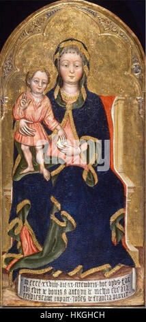 Giovanni di Francia, ursprünglich Jean Charlier, Madonna mit Kind, 1429, 104x51cm, Museo Nazionale di Palazzo Venezia, Rom Stockfoto