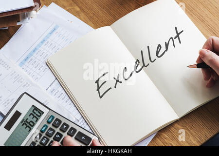 Arbeit Arbeit intelligenter nicht härter effiziente Qualitätskonzept Stockfoto