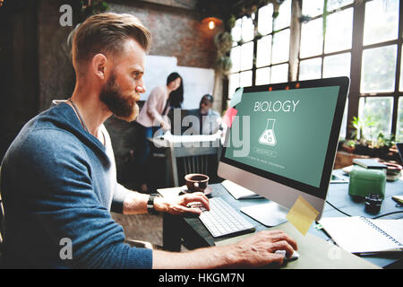 Wissenschaftlichen Biochemie Genetik Engineering Konzept Stockfoto