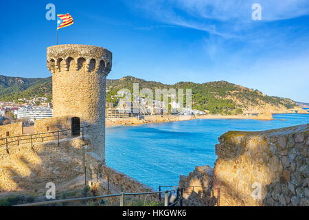 Tossa del Mar, Costa Brava, Katalonien, Spanien Stockfoto