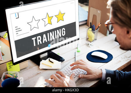 Leistungsfaehigen Lernkonzept Erfolg Training Stockfoto