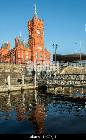 Cardiff Bay Pierhead Gebäude Cardiff South Wales, Australia Stockfoto