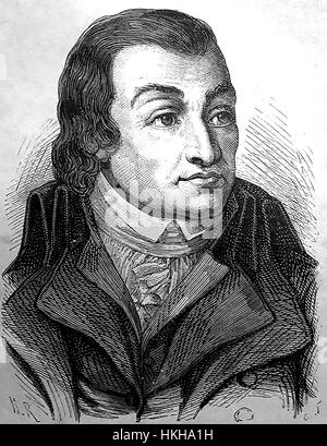 ANTOINE FOUQUIER-TINVILLE (1746-1795) französische Staatsanwalt während der Frankreich Revolution und der anschließenden Herrschaft des Terrors Stockfoto