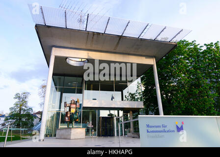 Frankfurt Am Main: Museumsufer; Museum für Kommunikation, Museumsufer, Hessen, Hessen, Deutschland Stockfoto