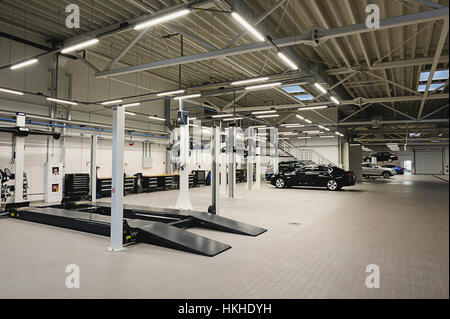 Auto Reparatur shop sauber und garage Stockfoto