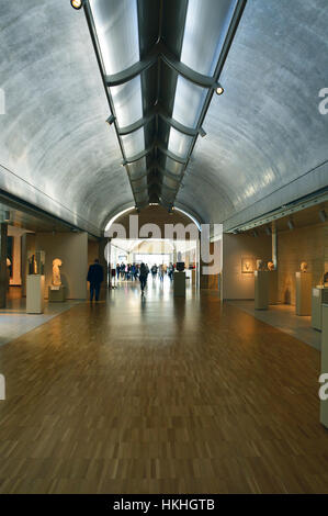 Kimball Kunstmuseum Louis Kahn Gebäude in Fort Worth, Texas. Stockfoto