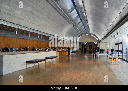 Kimball Kunstmuseum Louis Kahn Gebäude in Fort Worth, Texas. Stockfoto