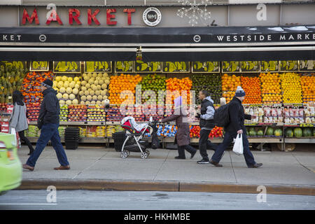 Westside Markt 103rd St. & Broadway auf Manhattans Upper West Side. Stockfoto