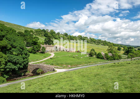 Yockenthwaite im oberen Wharfedale Yorkshire Dales, auch als Langstrothdale bekannt Stockfoto