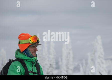 Backcountry Skiing in Steamboat Springs, Colorado Stockfoto