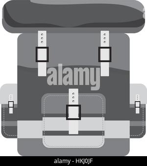 Militär Armee Kontur Rucksack Symbolbild, Vektor-illustration Stock Vektor