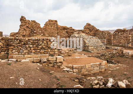 Archäologische Ausgrabungen, Takht-e Soleyman; Westen Azarbaijan, Iran Stockfoto