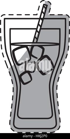 Abbildung Soda-Glas-Icon-Design, Vektor-illustration Stock Vektor