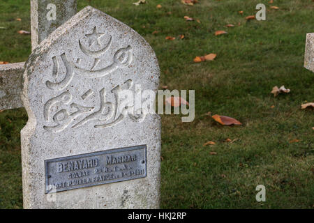 Cimetière Militaire Français Comprenant 990 Soldats Dans Quatre Ossuaires. Stockfoto