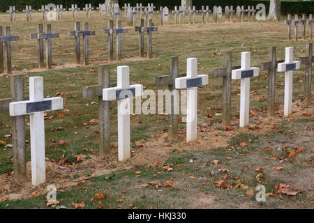 Cimetière Militaire Français Comprenant 990 Soldats Dans Quatre Ossuaires. Stockfoto