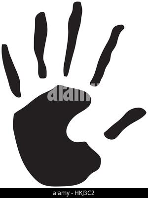 Schwarze Hand Design Symbolbild, Vektor-illustration Stock Vektor