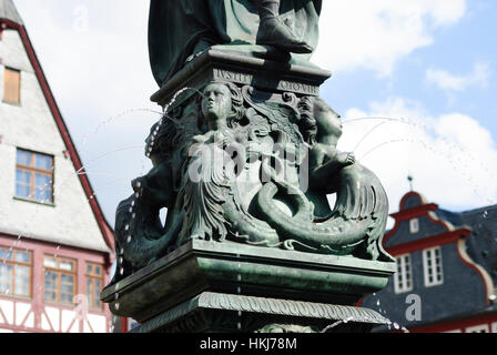 Frankfurt Am Main: Römerberg;  Recht gut, Römer, Hessen, Hessen, Deutschland Stockfoto