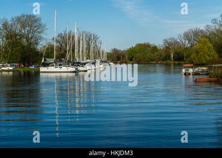 Toronto Island Yachten Stockfoto