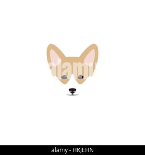 Hunderasse: Welsh Corgi Pembroke. Vektor-Illustration. Stock Vektor
