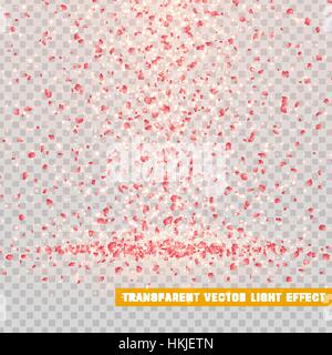 Valentines Tag Blütenblätter Herzen. Stock Vektor