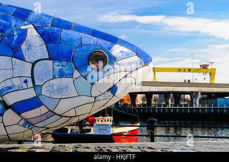 Die großen Fische in Belfast. Stockfoto