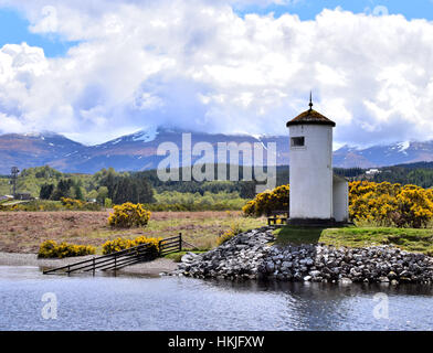 Leuchtturm in Schottland Gairlochy bay Stockfoto